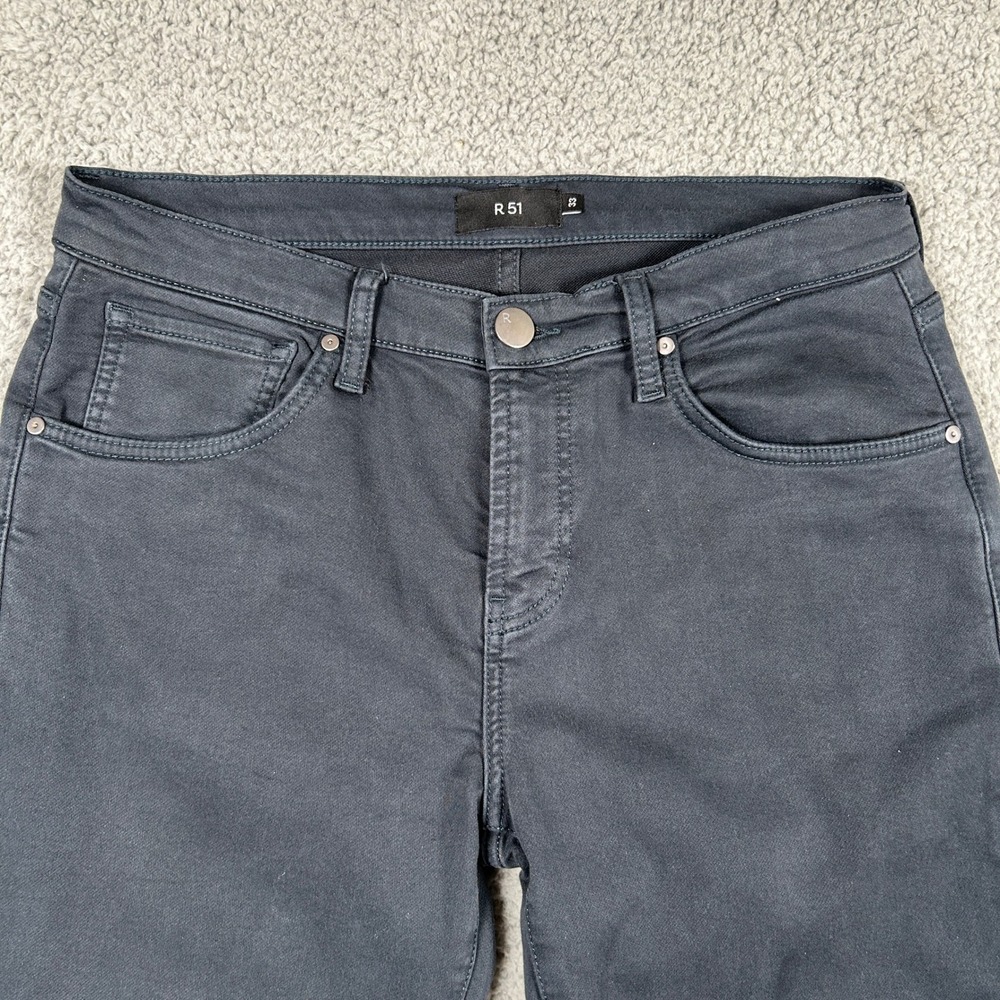 Rye 51 Jeans Mens 33 Blue Denim Stretch Straight Modern 5 Pockets‎ Pants